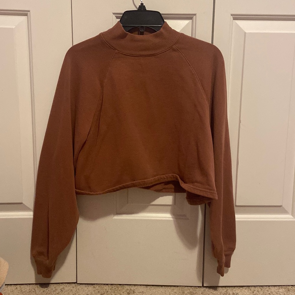 Aeropostale cropped mauve sweatshirt